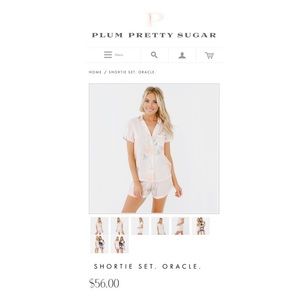 Plum Pretty Sugar Shortie Set | Oracle